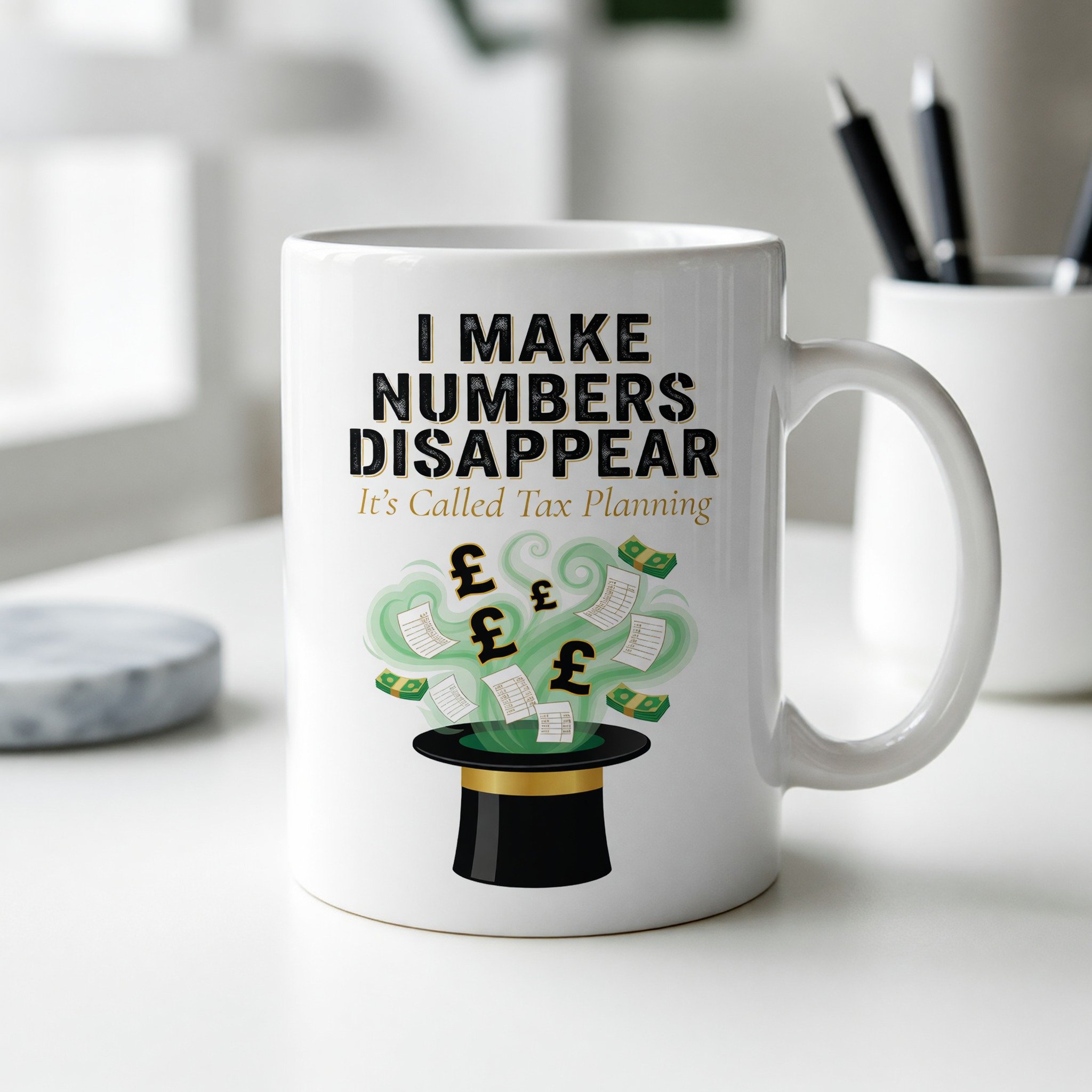 Accountant Numbers Disappear Mug