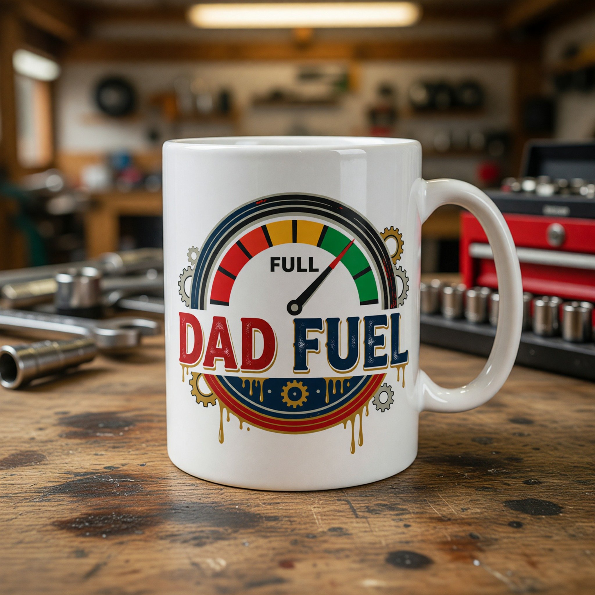 Dad Fuel Gauge Mug