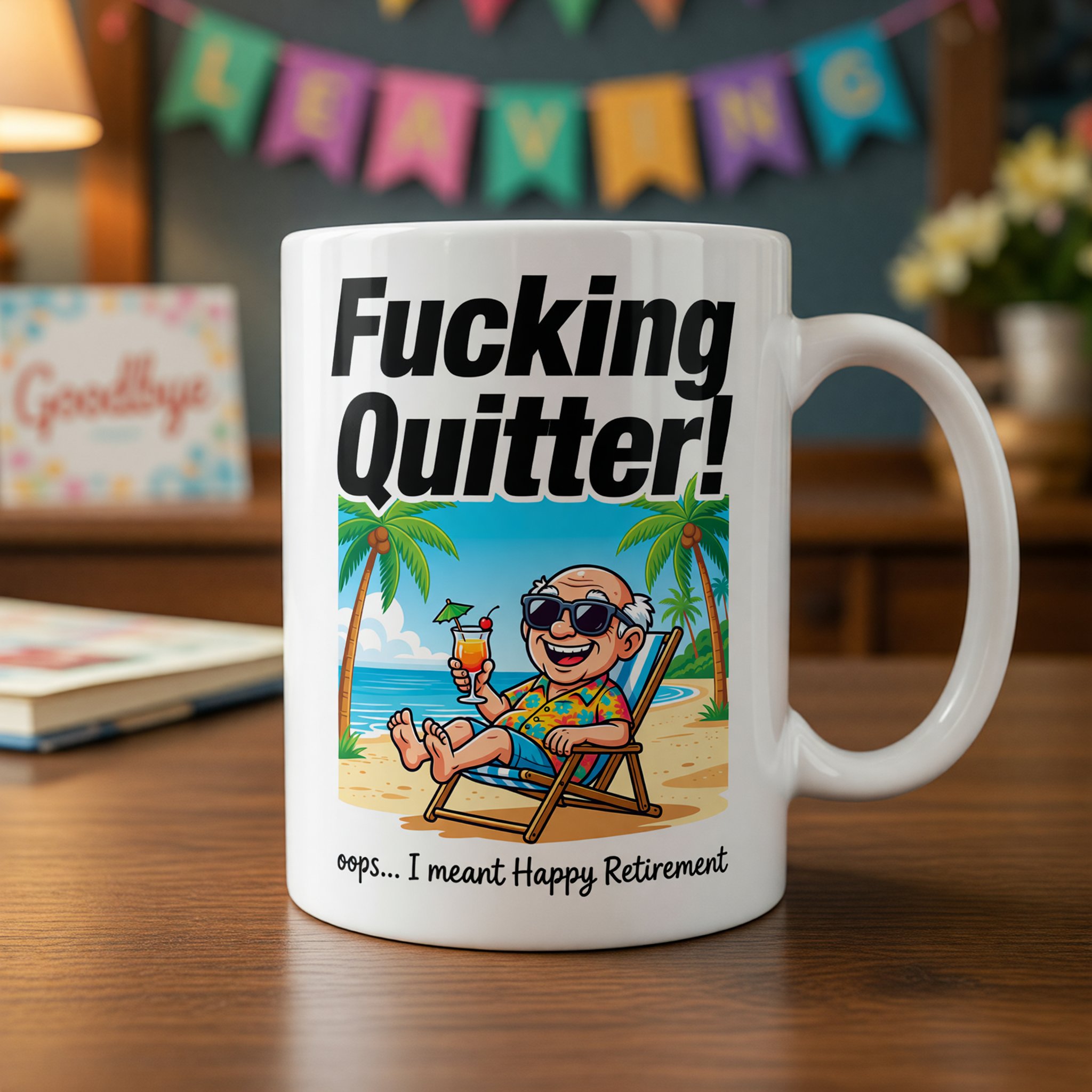 Fucking Quitter Retirement Mug