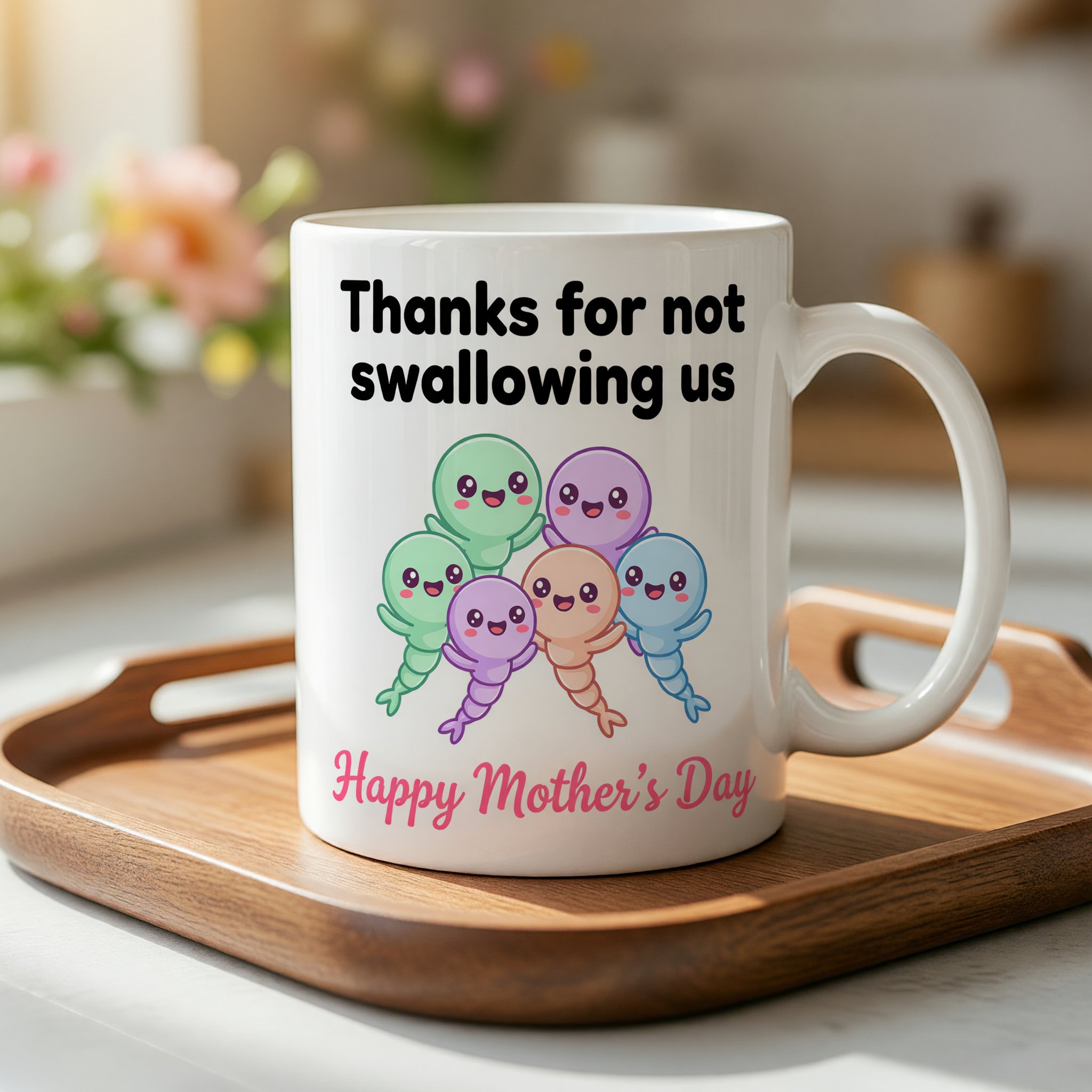 Thanks For Not Swallowing Us Mothers Day Mug