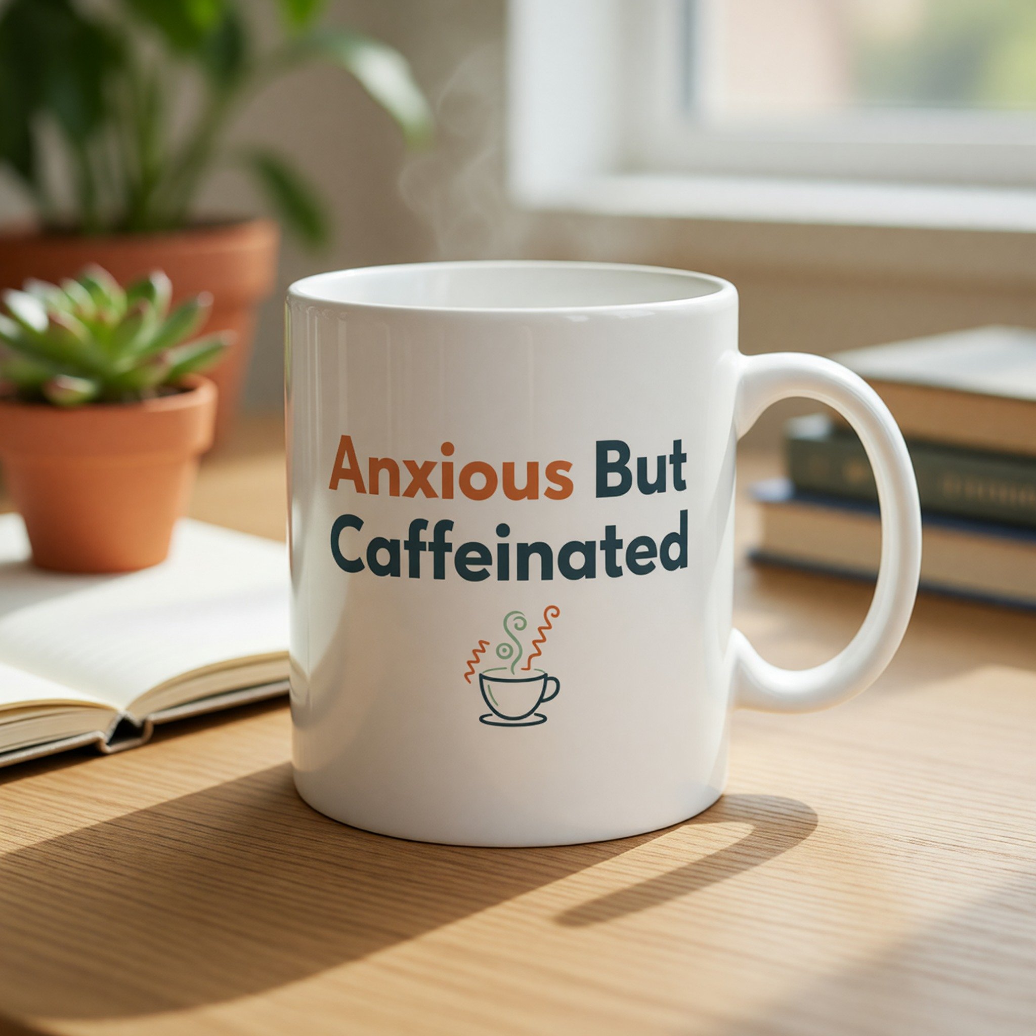 Anxious But Caffeinated Mug