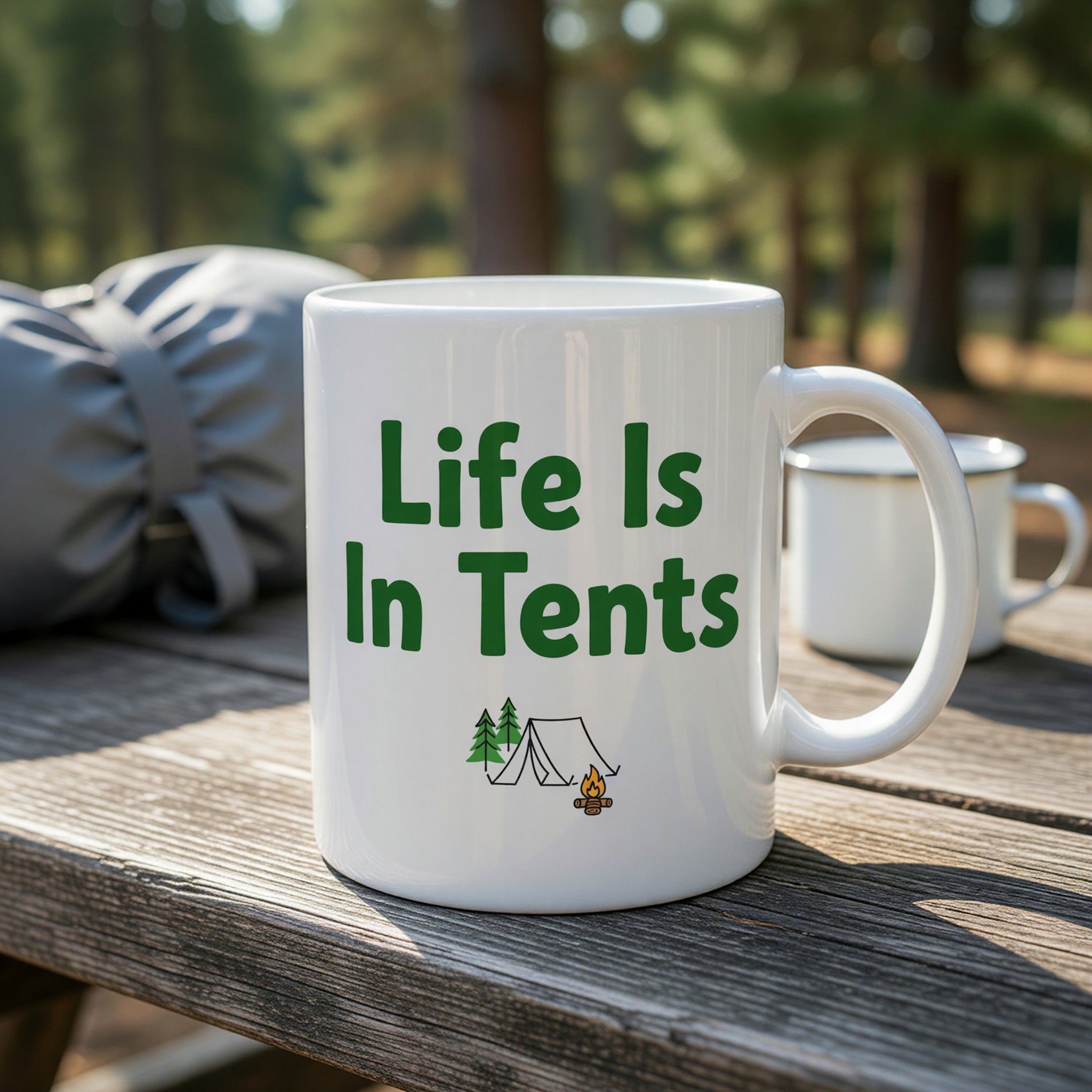 Life Is In Tents Mug