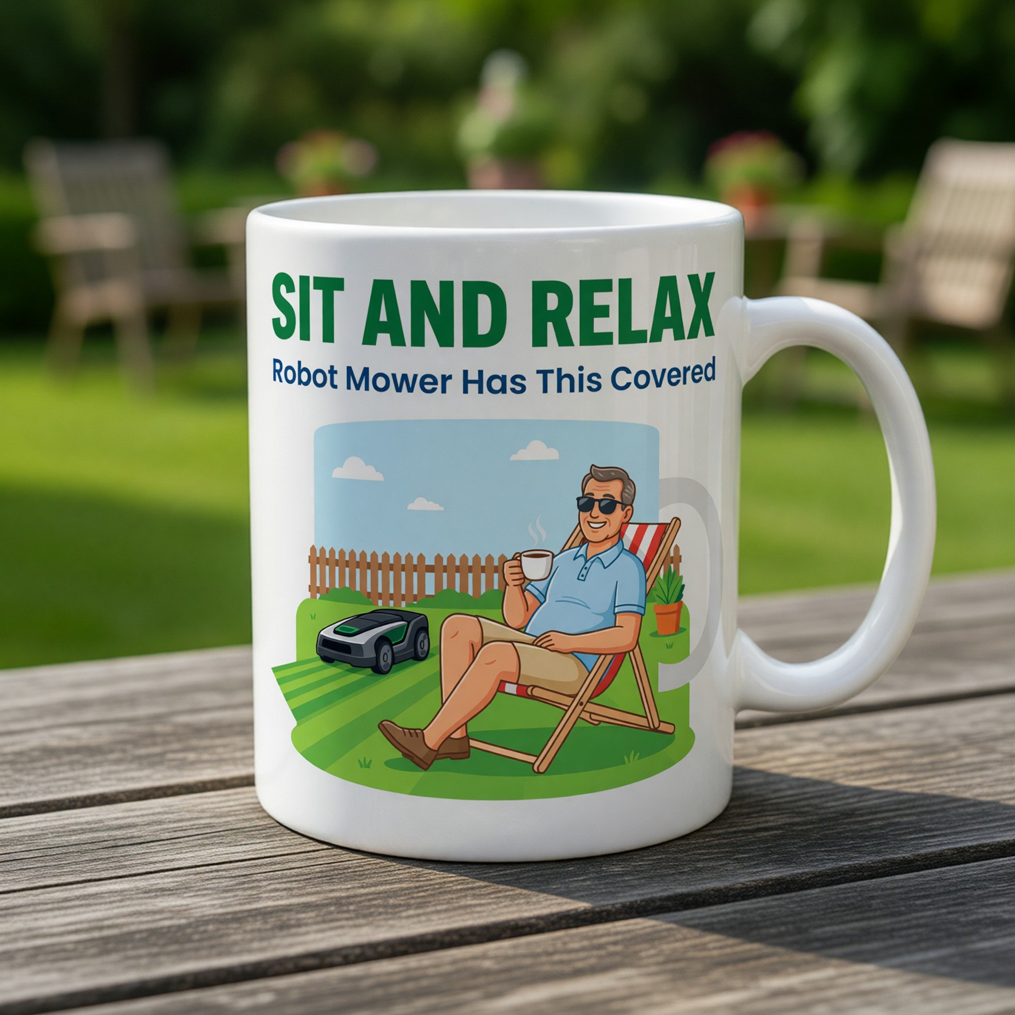 Robot Mower Has This Covered Mug