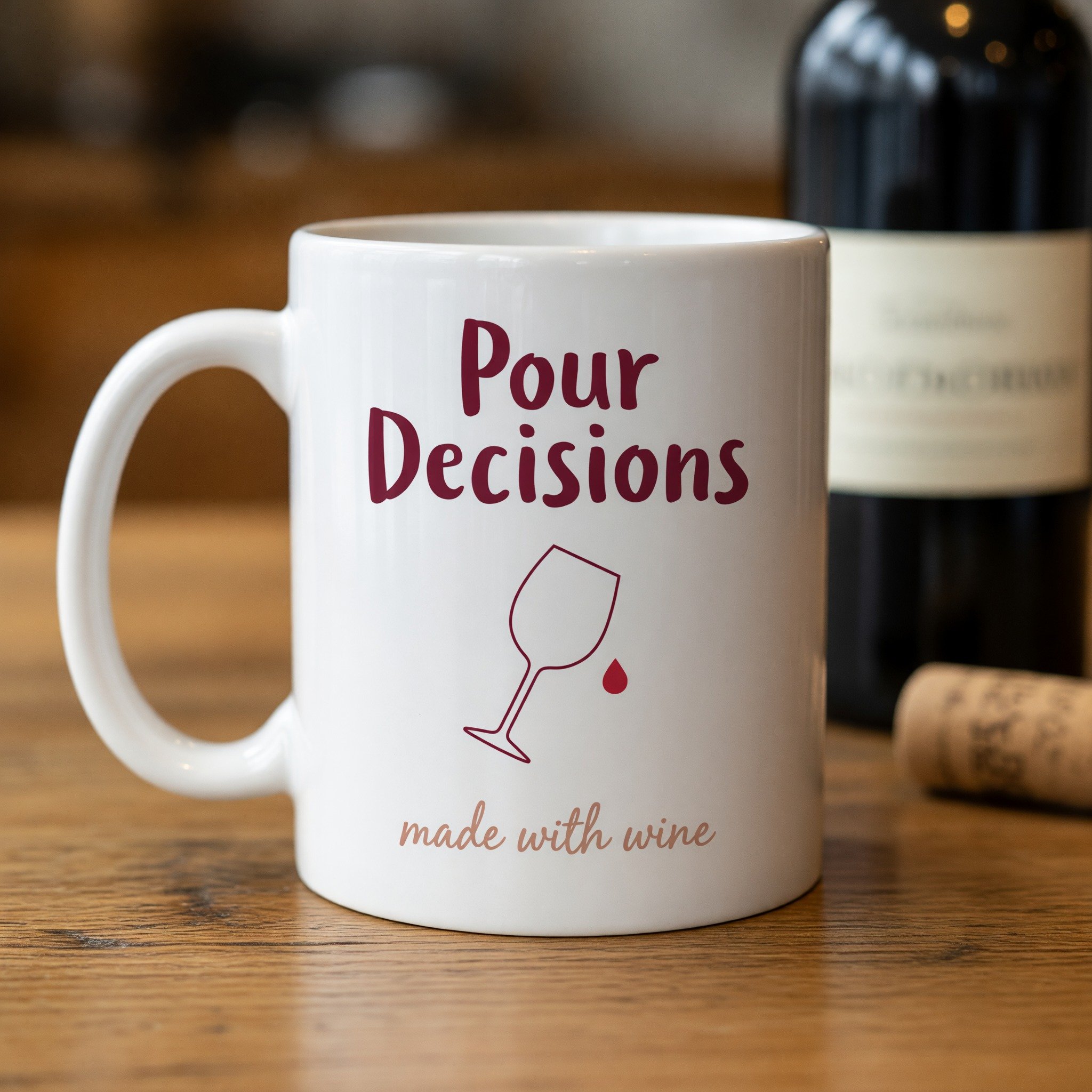 Pour Decisions Wine Mug