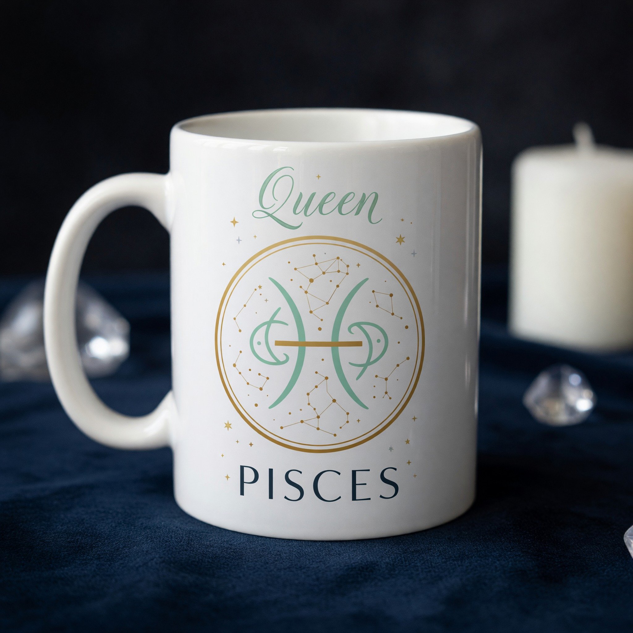 Pisces Queen Mug