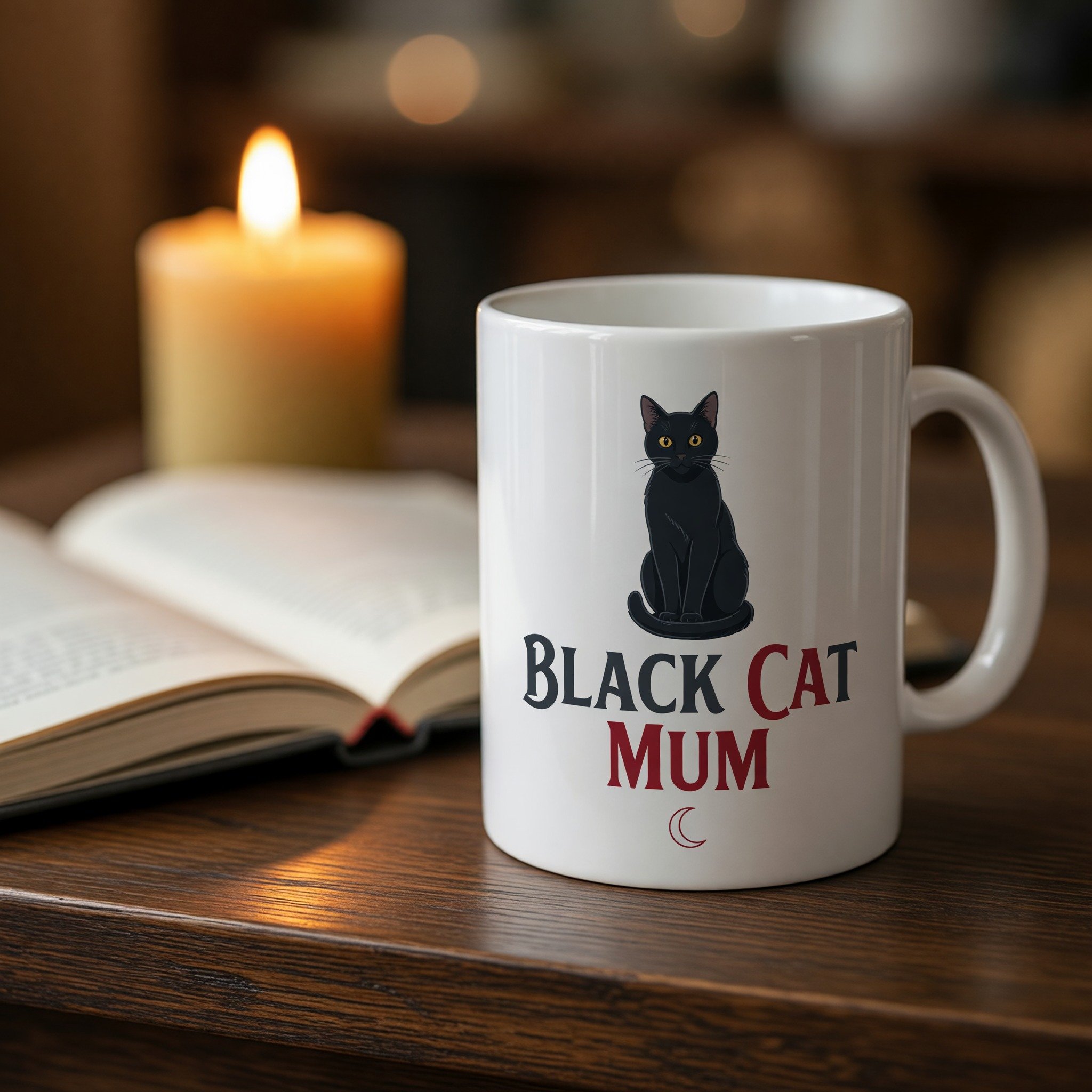 Black Cat Mum Mug