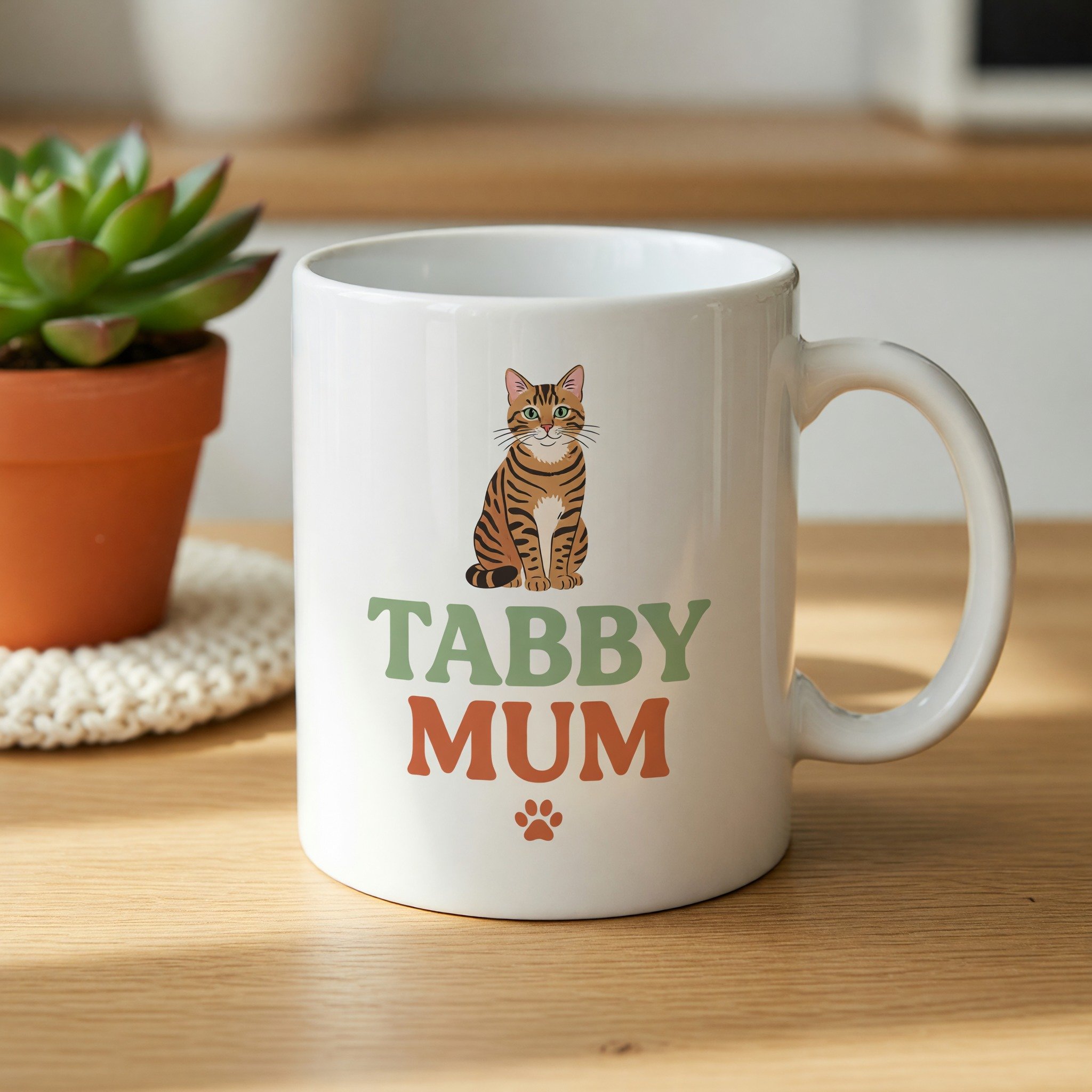 Tabby Cat Mum Mug