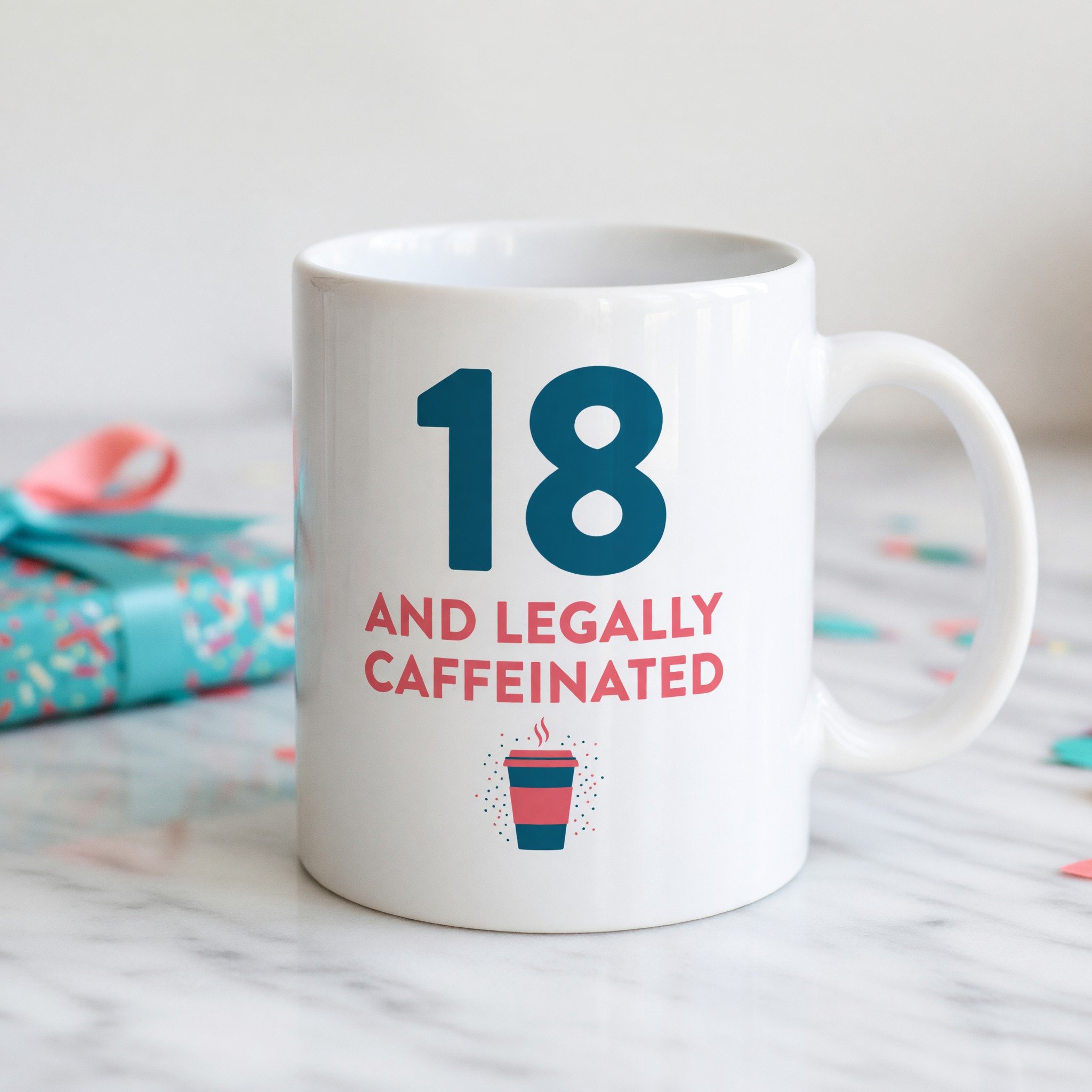 18 And Legally Caffeinated Mug