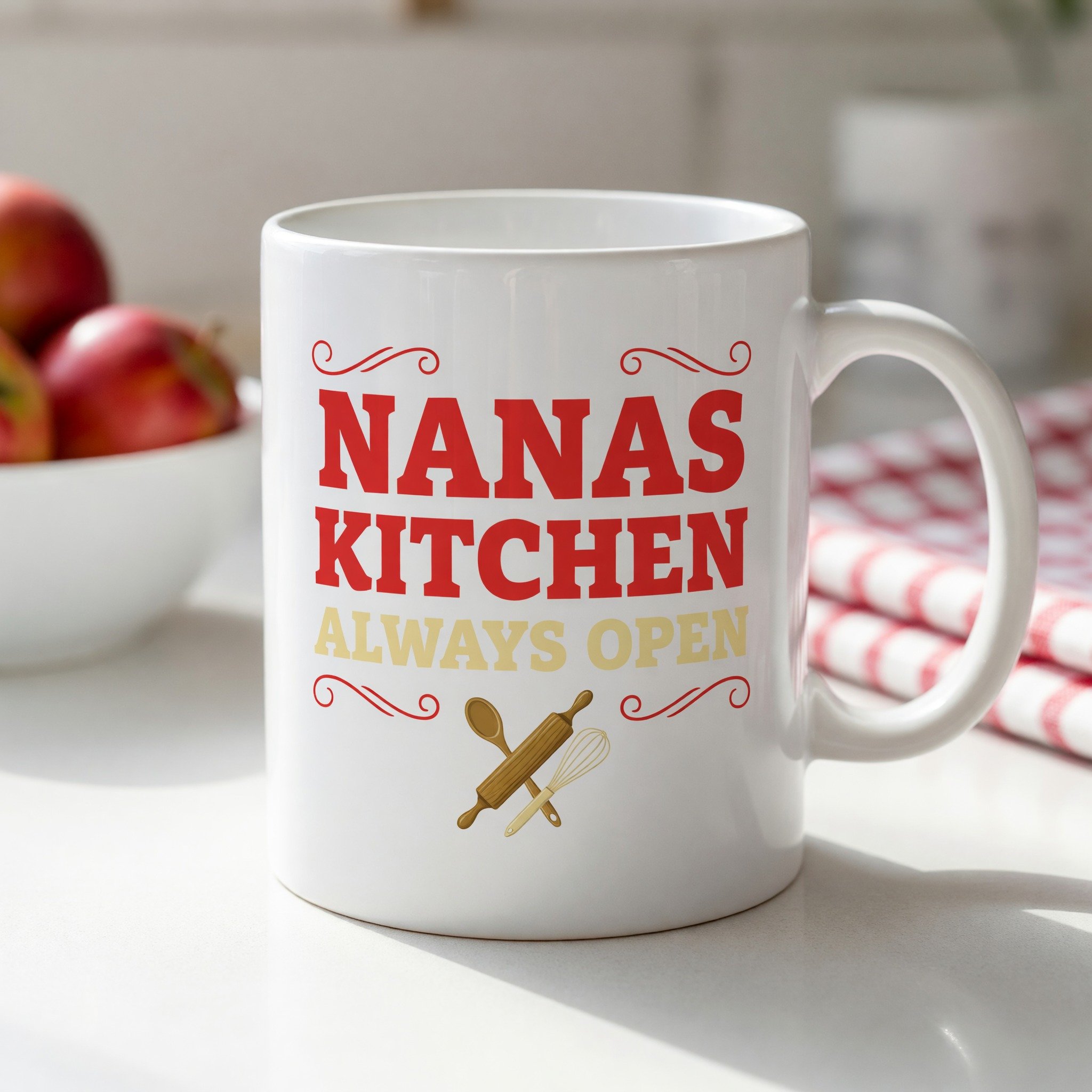 Nanas Kitchen Always Open Mug