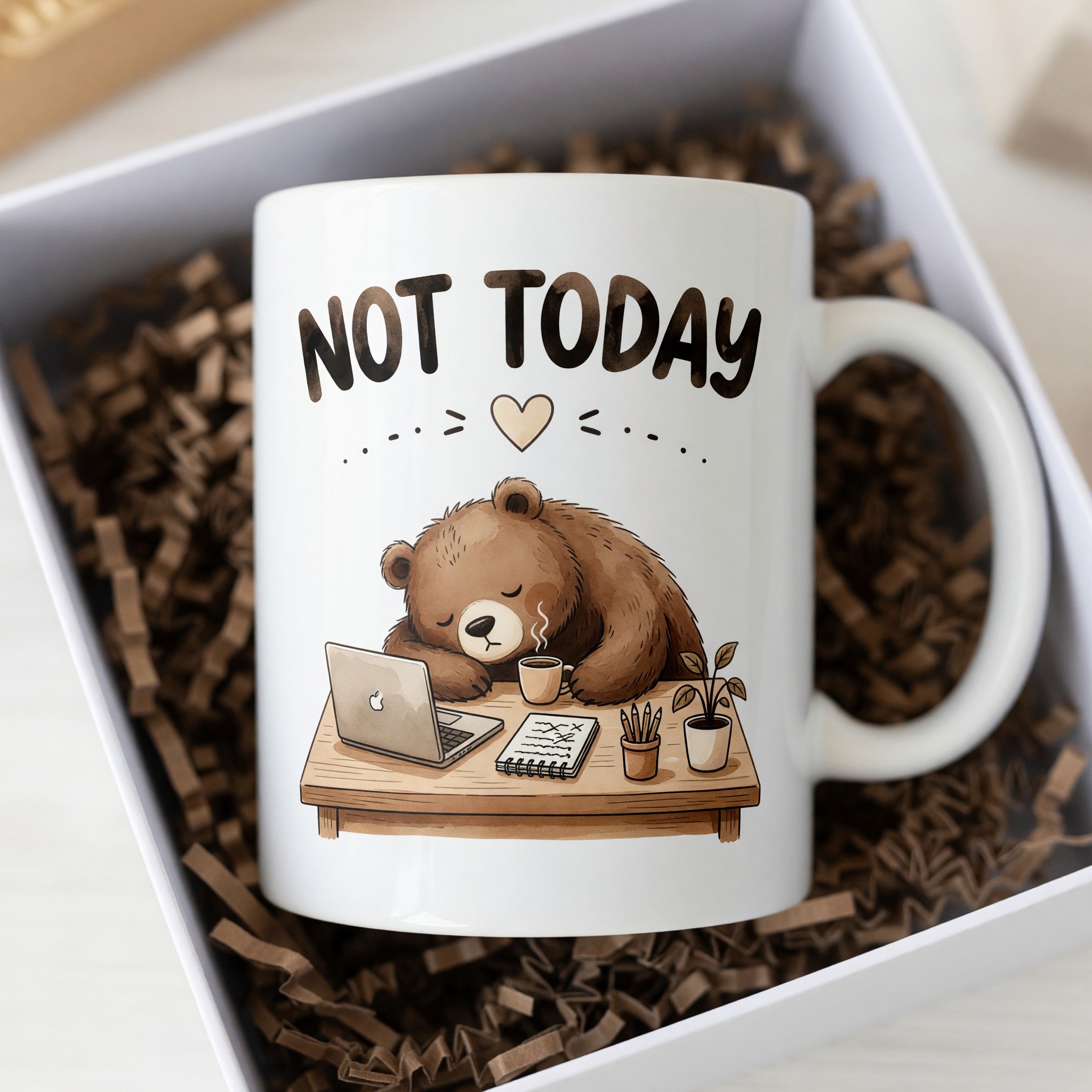 Not Today Bear Mug