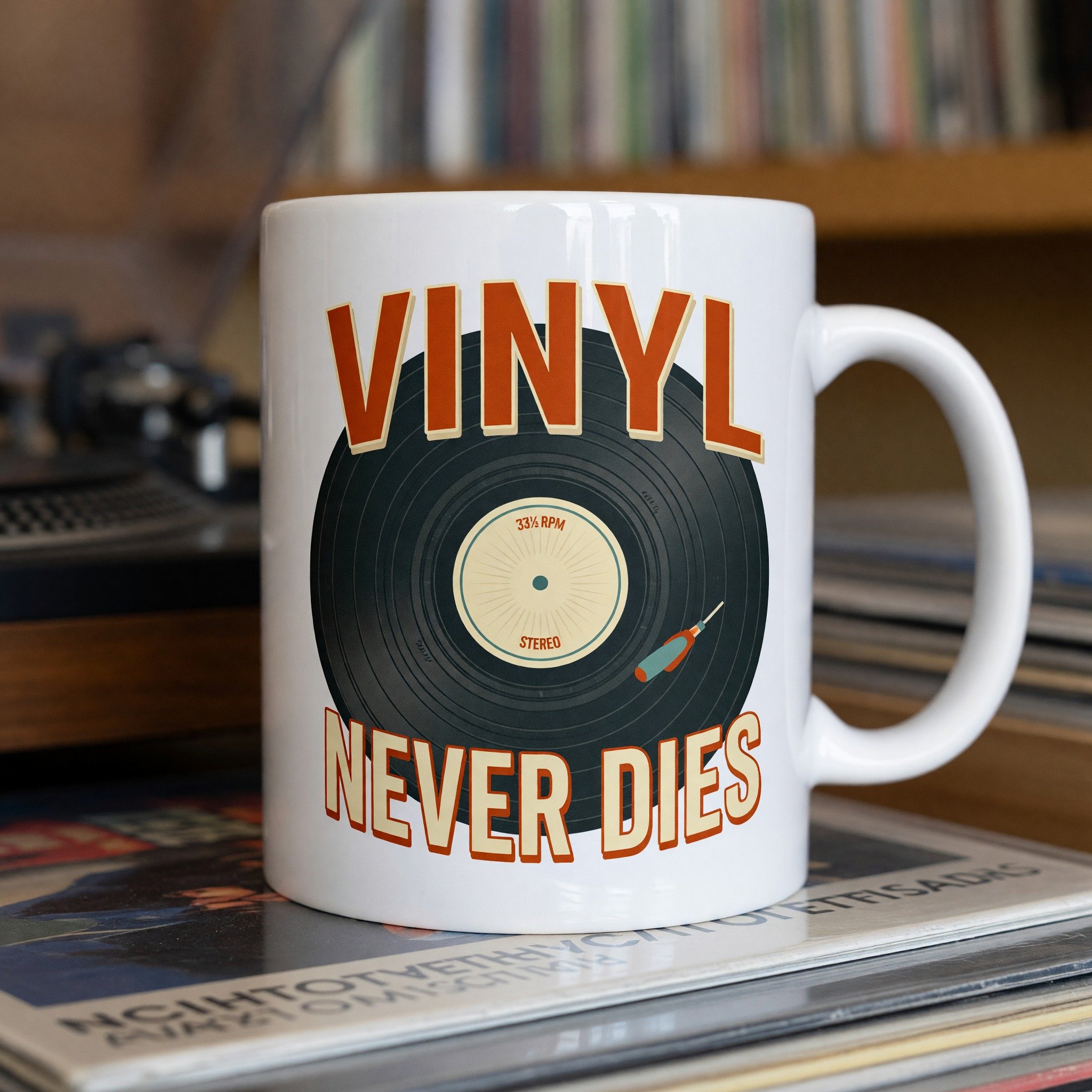 Vinyl Never Dies Mug