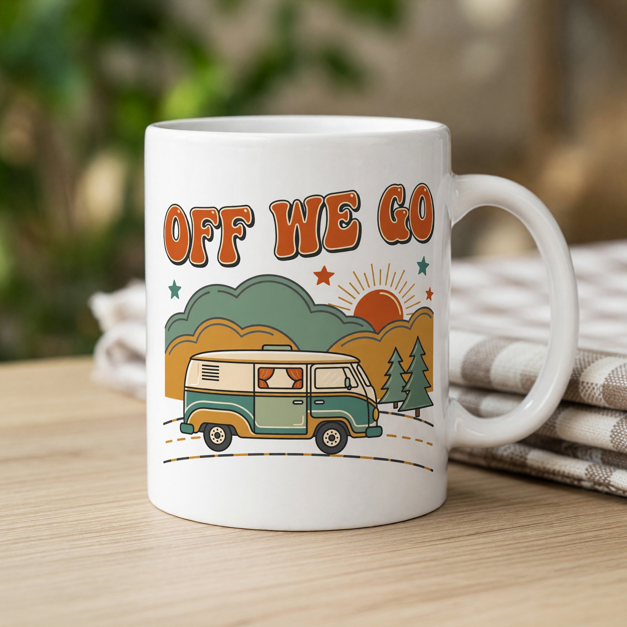 Off We Go Camper Mug
