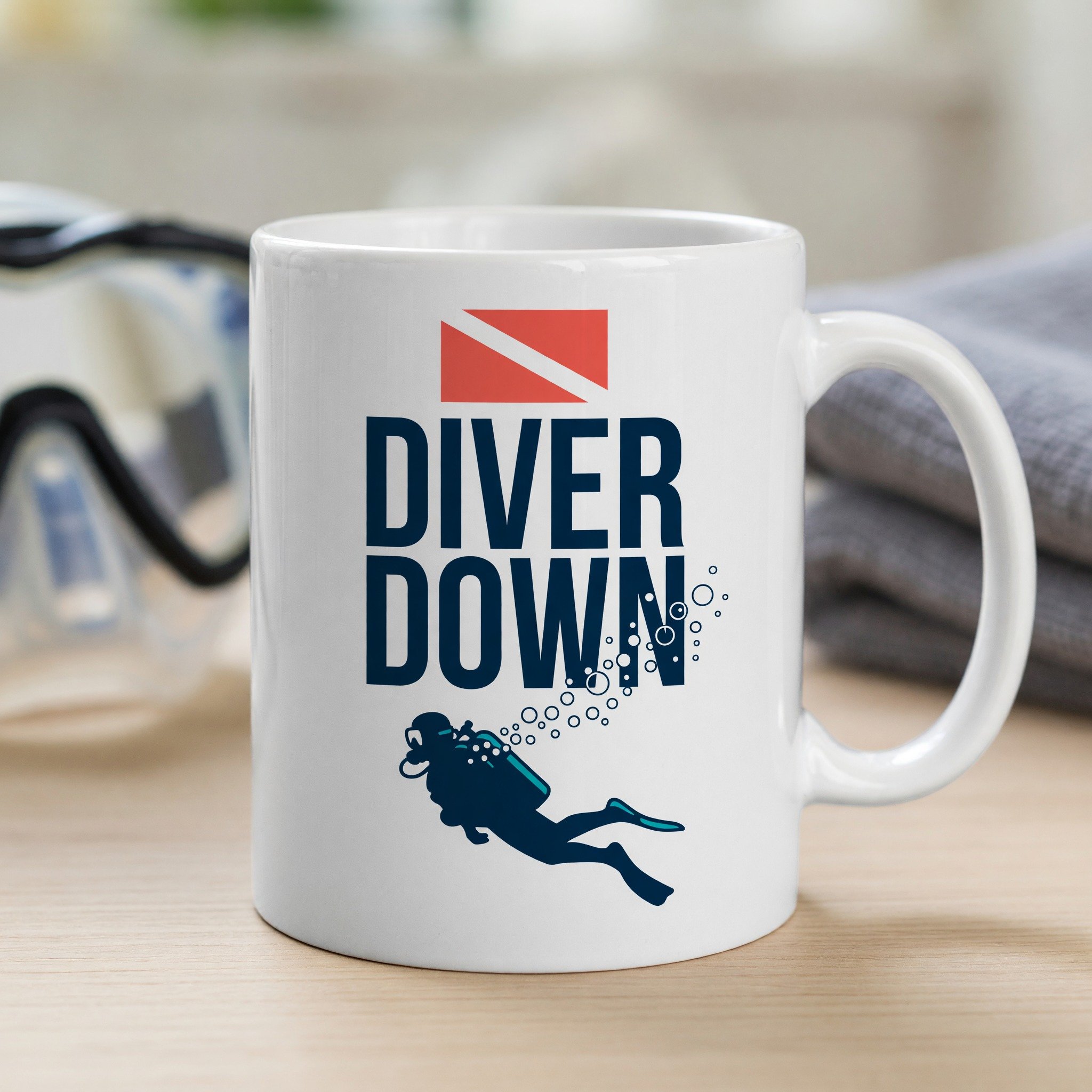 Diver Down Scuba Mug