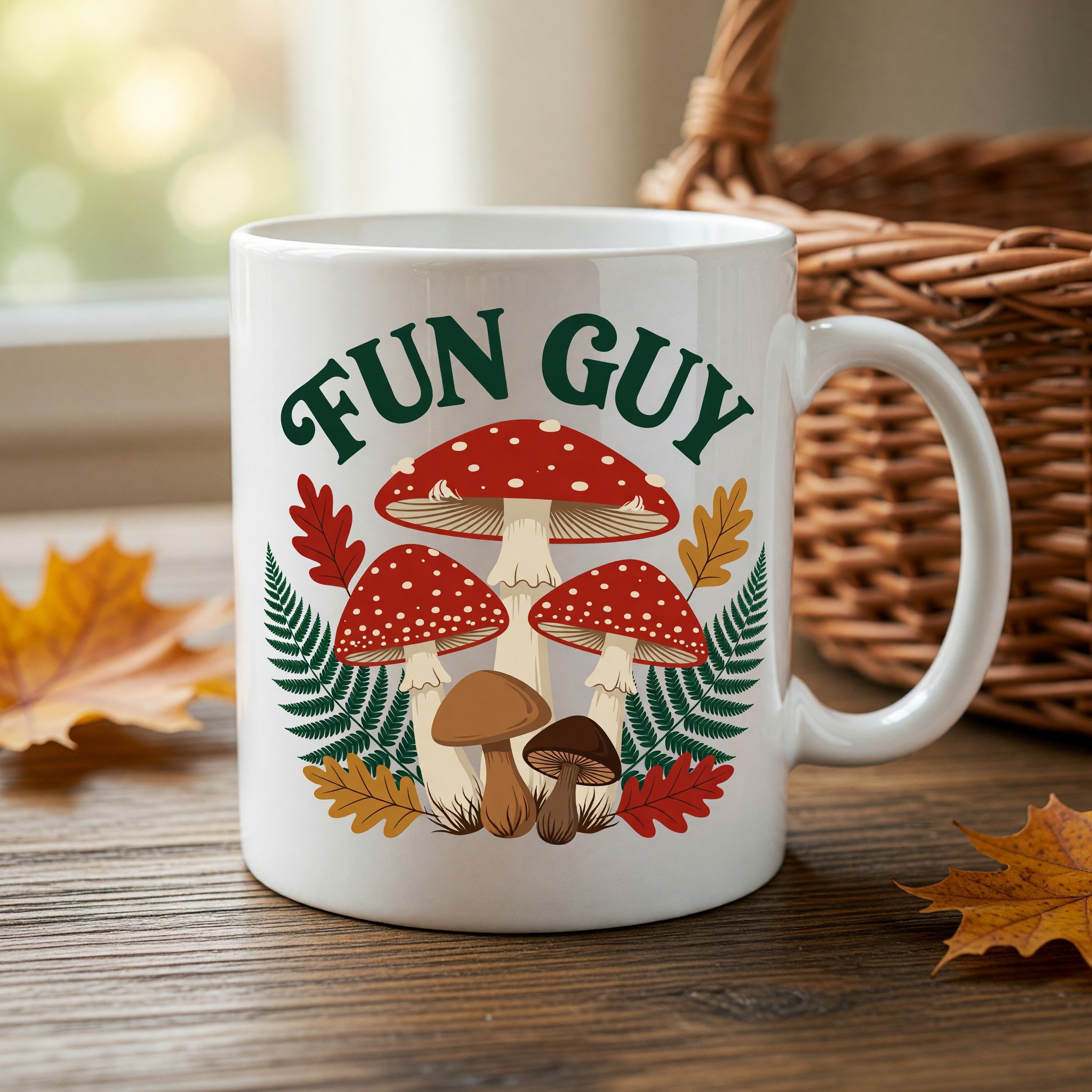 Fun Guy Mushroom Mug