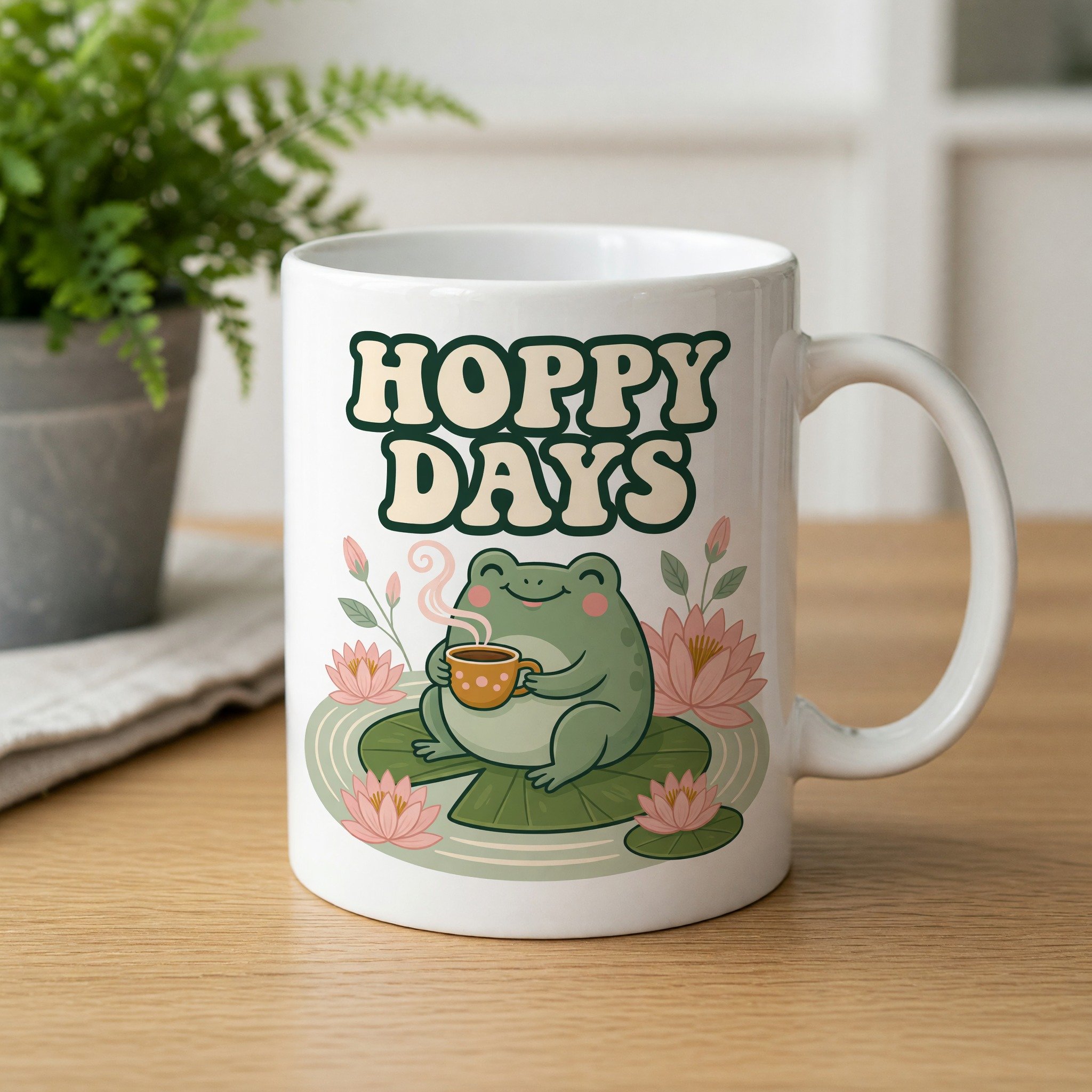 Hoppy Days Frog Mug
