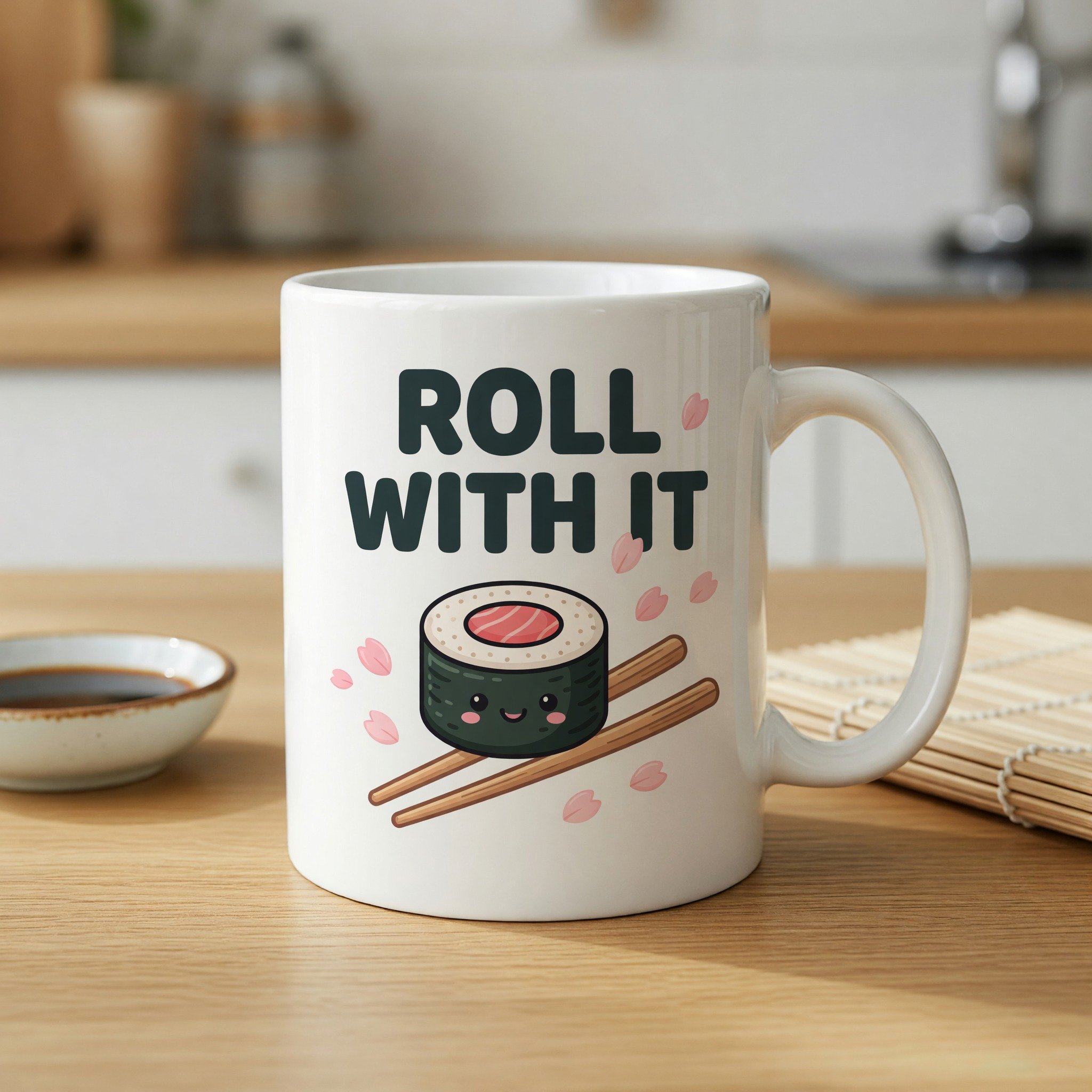 Roll With It Sushi Mug