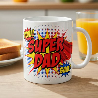 Super Dad Comic Mug