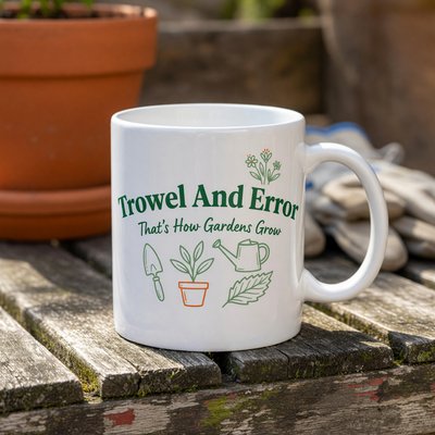 Trowel And Error Gardening Mug