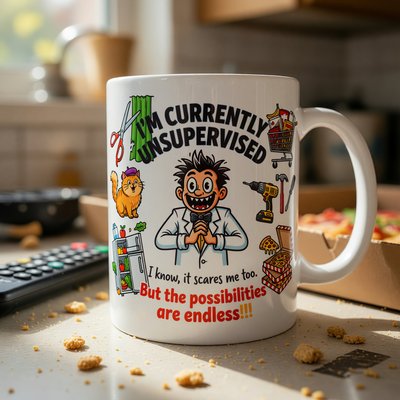 I'm Currently Unsupervised Mug