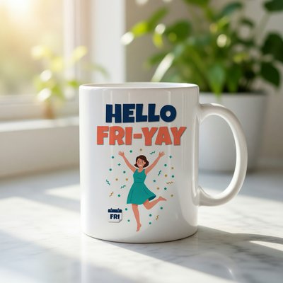 Hello Fri-Yay Mug