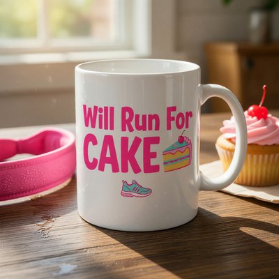 Will Run For Cake Mug