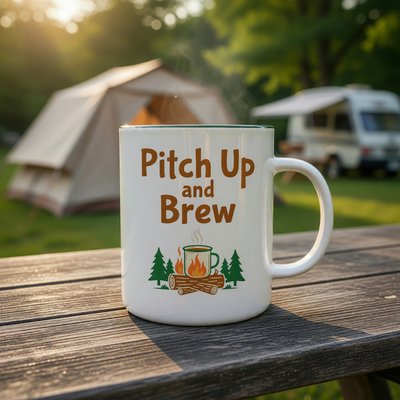 Pitch Up And Brew Mug