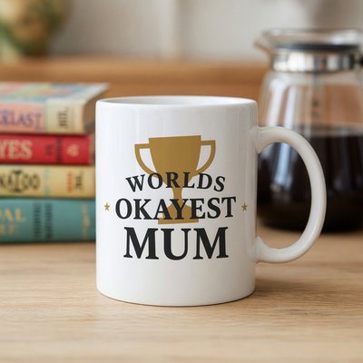 Worlds Okayest Mum Mug