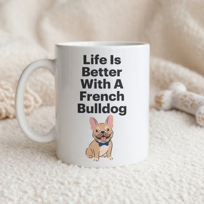 Life Is Better With A French Bulldog Mug