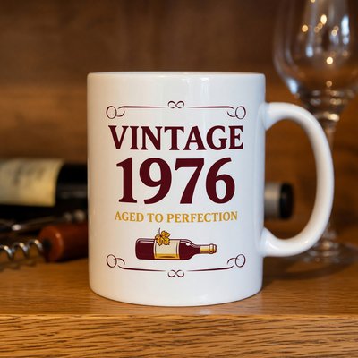 Vintage 1976 Aged To Perfection Mug