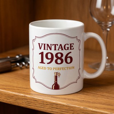 Vintage 1986 Aged To Perfection Mug