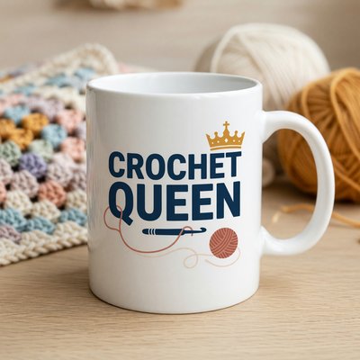 Crochet Queen Mug