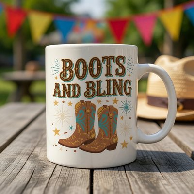 Boots And Bling Mug