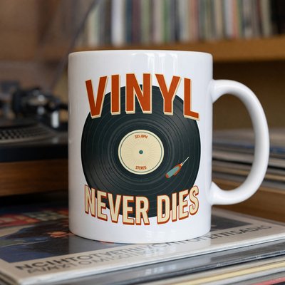 Vinyl Never Dies Mug