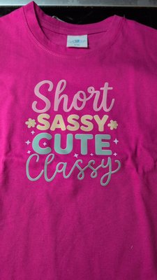 Short Sassy Cute & Classy T-Shirt - View 1