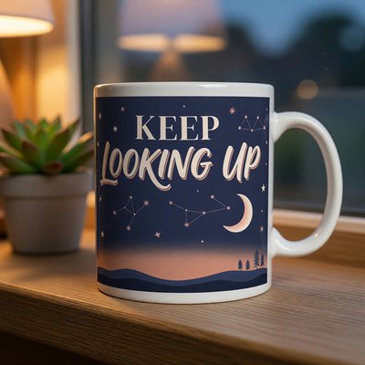 Keep Looking Up Mug