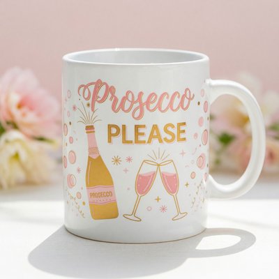 Prosecco Please Mug