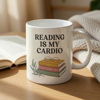 Reading Is My Cardio Mug