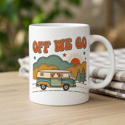 Off We Go Camper Mug