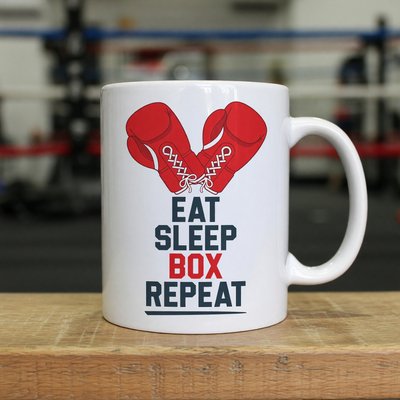 Eat Sleep Box Repeat Mug
