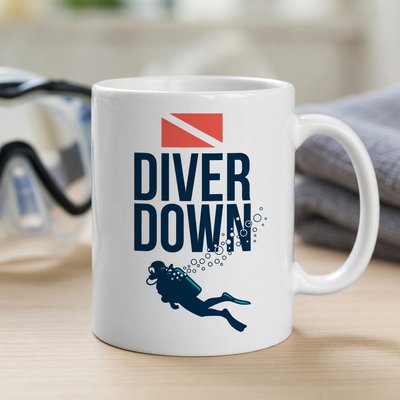 Diver Down Scuba Mug