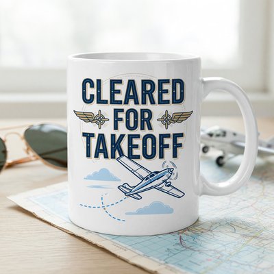Cleared For Takeoff Pilot Mug