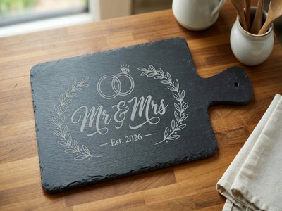 Mr and Mrs Slate Board - View 2
