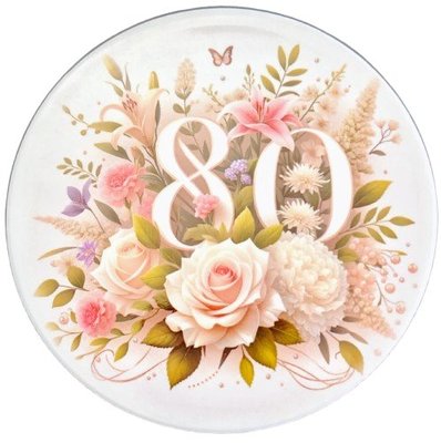 80th Birthday drinks Coaster - View 1