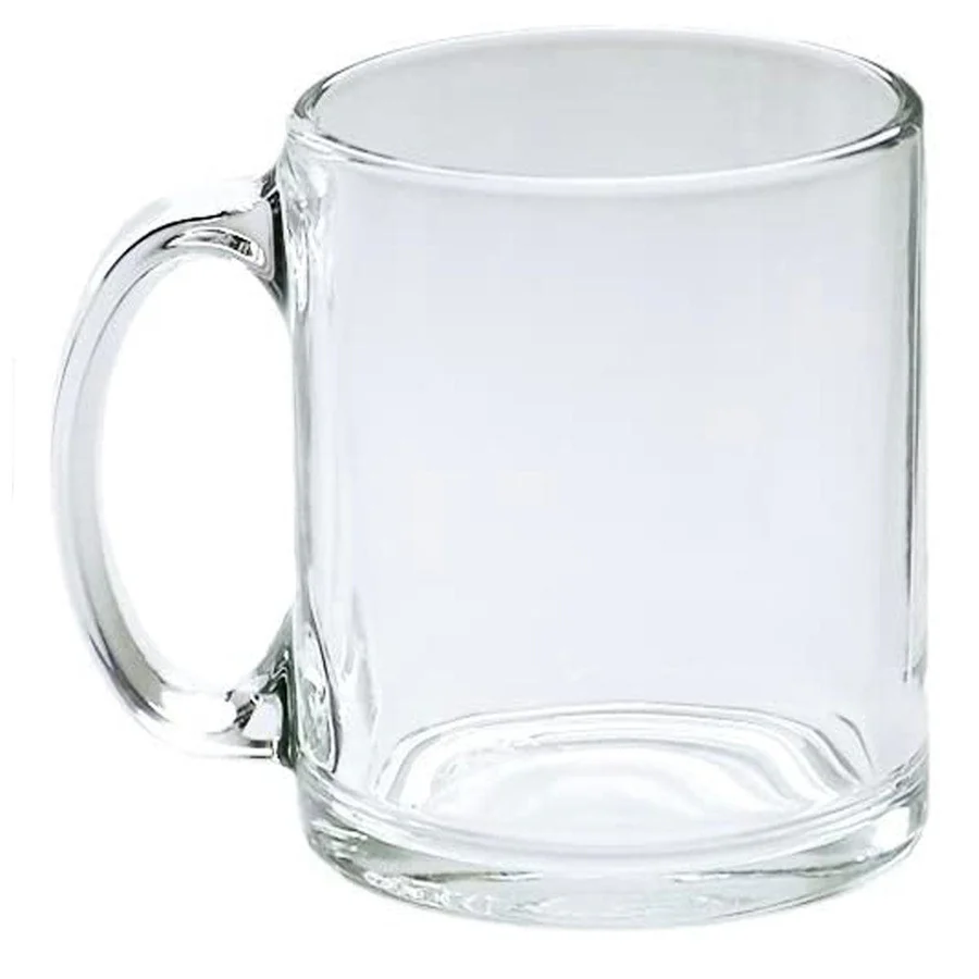 11oz Clear Glass Mug